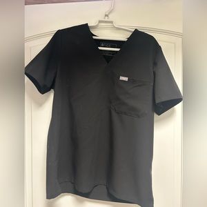 Figs scrub top Catarina black